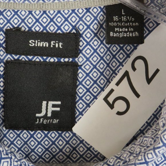 J.‎ Ferrar* Men's Short Sleeve Button Down Chest Pocket Shirt Size~ Large - Picture 5 of 9